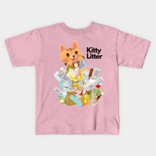 Kitty Litter Kids T-Shirt